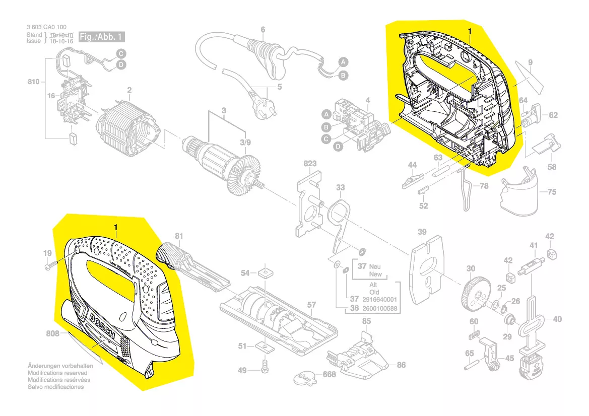 Coquille réf. 2 609 003 432 BOSCH